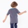 T -shirt for a boy, gray color, height 128 cm