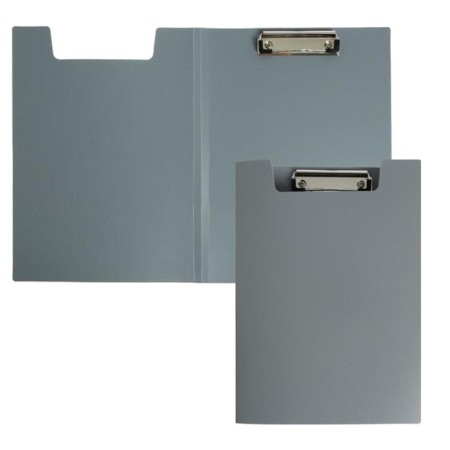 Folder Planet with A4 clamp, 1.2 mm, calligrata, plastic, gray (clipboard with a lid)