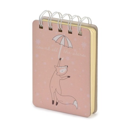 Notepad A7, 108 sheets in the line on the crest, Smart Journal, hard cover, tinted block 80 g/m2, mix-1