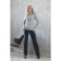 Female trousers, size 48, blue color