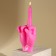 Formation candle "F*ck you", pink