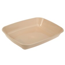 Round toilet without a mesh 33.5 x 25 x 6 cm, beige