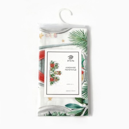 Ethel towel Christmas Red Flowers 40x73 cm, 100% HL, sarzha 190 g/m2-6