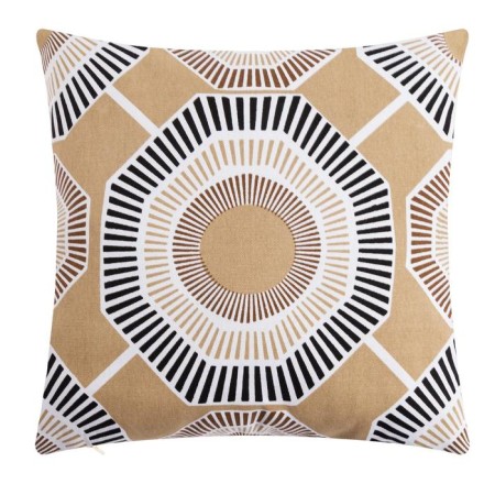 Decorative pillowcase 40x40 cm, Circle Beige, 100% cotton