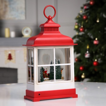 LED figure “Lantern with a harness” 16.5 × 26.5 × 7.8 cm, plastic, AAX3 batteries (not in the kit), USB, glow warm white-2