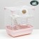The cage for rodents is equipped, 27 x 19 x 28 cm, pink