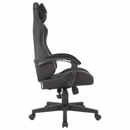 Playing armchair Brabix Striker GM-121, synchromechanism, 2 pillows, eco-leather/velor, black-3