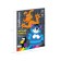 Color A4 paper, 20 sheets, 10 colors, unilateral coated, on glue, Erichkrause "Prostokvashino", for children's creativity