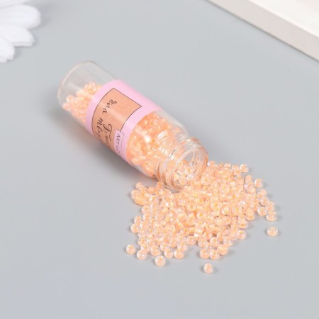8/0 beads in the bottle "translucent with a centrality. Coral" shines under UV 20 g 6x2x2 cm-1