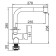 Accoona A5179-3 kitchen mixer, one-sided, with output for drinking water, chrome