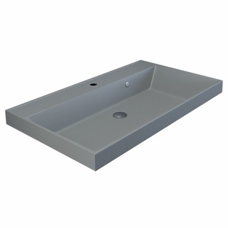 Sink uperwood Classic Quartz 80 cm, quartz, gray matte, platinum-5