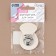 Bag -staple, sewing, 6 × 4 cm, white/silver color