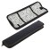Penal for brushes, 340 x 70 mm, eco-leather, "onyx", PKZ 08-50, black color