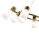 Suspended EVOLUCE lamp. Sle1139-303-06. Gessi. 6x60 watts, E14, 72x72x19 cm, brass color