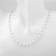 Beads with pearls "Olympia" trio, color silver, 45cm