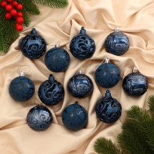 Set of balls plastic D-6 cm, 12 pcs 