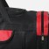 Road bag, 3 parts on lightning, external pocket, long belt, black/red color