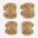 Capture set of 17 x 20 cm and reduced boots 14 x 17.5 cm, sand