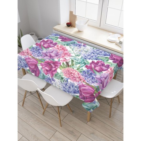 The tablecloth “Spring mood”, rectangular, Saten, size 120x145 cm