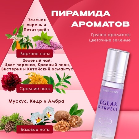 Women's oil perfume Eglak d’Erpece, 6 ml-1