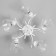 Riana chandelier 5x40W E27 white, silver 57x57x23cm