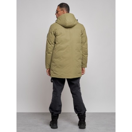 Extensive male winter park, size 54, green color-3