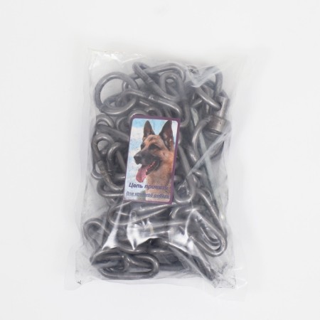 A chain for leaning dogs, 3 m, caliber 6 x 42 mm, black-1