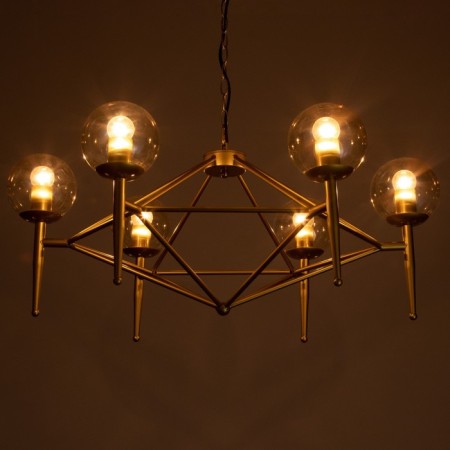Paletto chandelier 6he27 40W gold 70x66x36-80cm Bayerlux-3