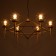 Paletto chandelier 6he27 40W gold 70x66x36-80cm Bayerlux