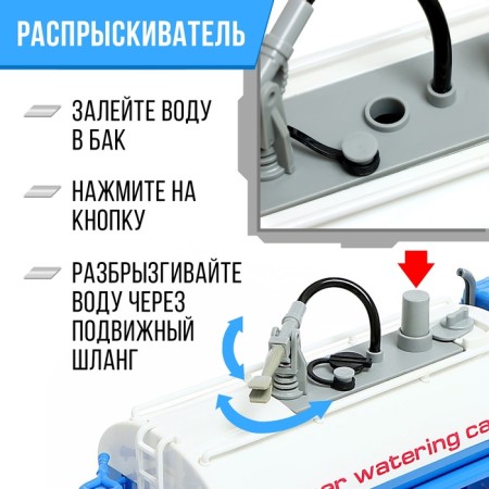 Inertial truck "City Services", 1:16, splashes water, light, sound-5