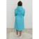 Baby waffle robe, height 164 cm, turquoise color