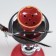 Hind chemical hookah, 32 cm, 1 pipe, chrome mine, red