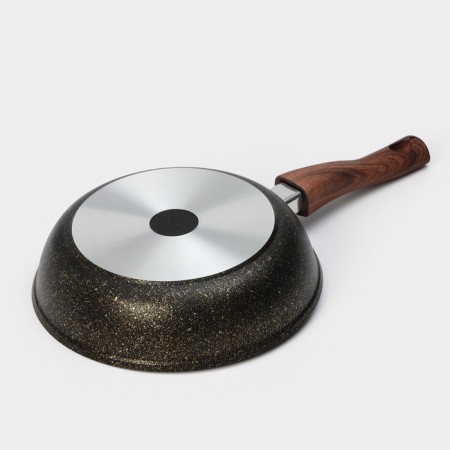 Granit Ultra Black-Gold pan, D = 24 cm, anti-stick coating, glass cover, removable handle-9