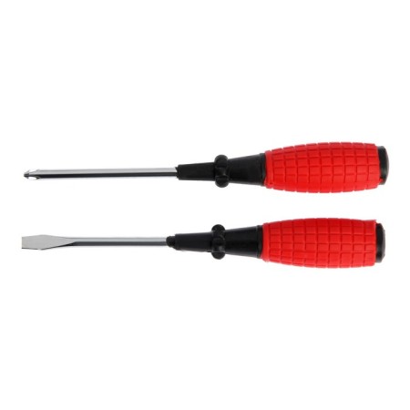 A set of scrap screwdrivers, rubberized handles, PH2/SL6 x 100 mm, 2 pcs.-1