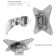 Robular bracket for 2 LED/LCD monitors ARM Media LCD-T36
