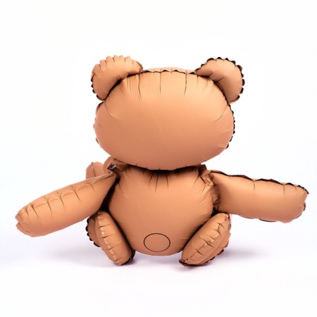 Foil ball 30 "Happy Bear", matte, beige color-3