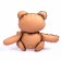 Foil ball 30 "Happy Bear", matte, beige color