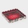 Box for confectionery products with PVC Bright holiday lid, 21 x 21 x 3 cm, new year