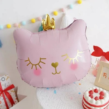 Foil ball 32 "Koshek-Koroleva Pink", figure-2