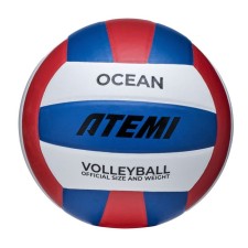 Volleyball ball Atemi Ocean (N), synthetic leather PU, 18 panels, glued, circle 65-67 cm
