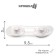 Flexible door lock, set 2 pcs.