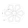 Ceiling light ESCADA, 10284/6LED. 1x65W, LED, 6040LM, 3000/4000/6500K, 470x470x85 mm, white color