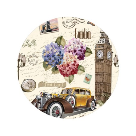 Pareo and beach rug "London", d = 150 cm-1