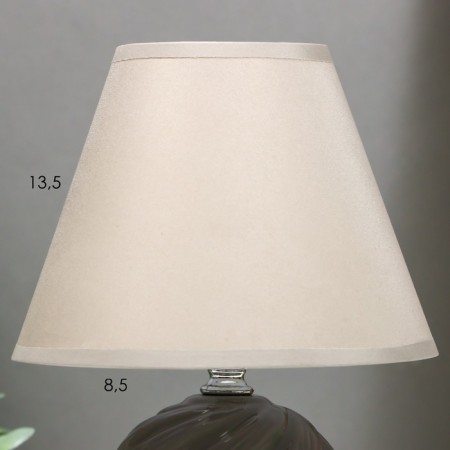 Lamp table ceramics "Gaddy" 1HE14 40W gray 18x18x27 cm Risalux-3