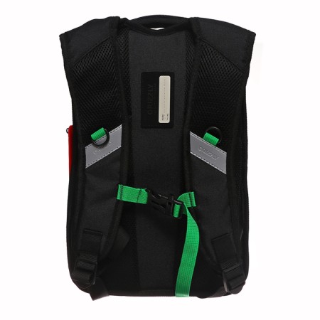 School backpack, 40 x 25 x 22 cm, Grizzly, ergonomic back, laptop department, black-6