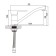 Accoona A4264 kitchen mixer, single -leaf, chrome