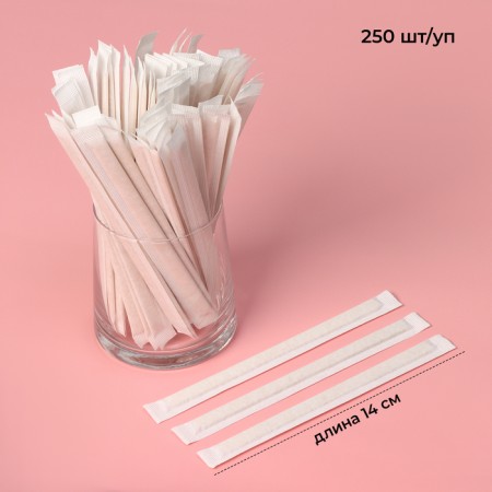 Magistro stirrer, 14 cm, in individual packaging, birch, 250 pcs/un