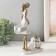 Polystone souvenir "Mom and son on a walk with a dog" 16x7.5x24 cm