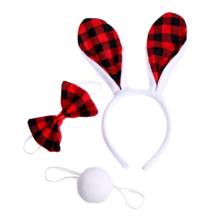 Carnival set "Hare", 3 objects: rim, butterfly, tail