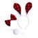 Carnival set "Hare", 3 objects: rim, butterfly, tail